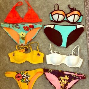 Triangl Swimwear Bikini’s - set of 4